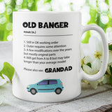 Old Banger Funny Grandad Mug, Grandad Birthday Gift, Father's Day Grandad