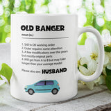 Old Banger Husband Mug, Funny Husband Birthday, Husband Valentines Gift, Anniversary Husband Gift