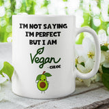 Personalised Funny Vegan Mug, Perfect Vegan Birthday Gift, Secret Santa