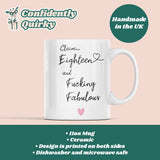 Personalised 18 Fucking Fabulous Mug, 18th Birthday Gift