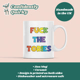 Fuck The Tories Funny Mug - Secret Santa For Her, Birthday Gift