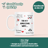 Amazing Wife Mug, Funny Wife Birthday, Wife Valentines Gift, Anniversary Wife Gift