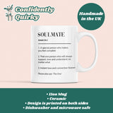 Soulmate Definition Mug, Boyfriend / Girlfriend Gift, Husband / Wife Cup, Valentines Gift, Anniversary Gift, Wedding Present