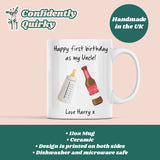 Personalised Uncle First Birthday Mug, Funny Uncle From Baby Gift