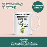 Personalised Funny Vegan Mug, Perfect Vegan Birthday Gift, Secret Santa