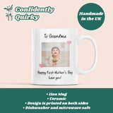 Personalised Photo Grandma First Mother's Day Mug, To Grandma From Grandchildren