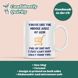 Funny Aldi Full Of Shit Joke Mug, Birthday Joke, Anniversary Gift, Secret Santa, Valentines Gift