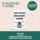 Air Fryer Queen Funny Mug, Girlfriend Air Fryer Joke Gift, Secret Santa For Her, Birthday Gift