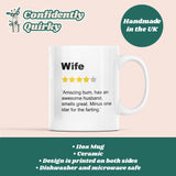 Wife Review Mug, Funny Wife Birthday, Wife Valentines Gift, Anniversary Wife Gift