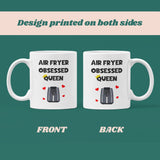 Air Fryer Queen Funny Mug, Girlfriend Air Fryer Joke Gift, Secret Santa For Her, Birthday Gift