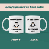 Funny Penguin Sized Funny Mug, Funny Short Friend Christmas Gift, Secret Santa