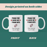 Rugby From The Love Of Your Life Funny Mug, Joke Rugby Husband / Boyfriend Cup, Valentines Gift, Anniversary Gift