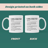 Girlfriend Definition Joke Funny Mug, Valentines Gift, Anniversary Gift