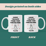 Personalised Funny Forever Penis Mug, Engagement Gift For Her, Woman Wedding Marriage Gift