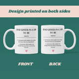 Daughter-In-Law To Be Definition Mug, Funny Daughter To Be Gift, Son's Partner Gift