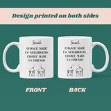 Personalised Neighbour to Friends Mug, Gift for Neighbour, Neighbour Birthday, Neighbours Moving Away, Thank You Neighbours Cup