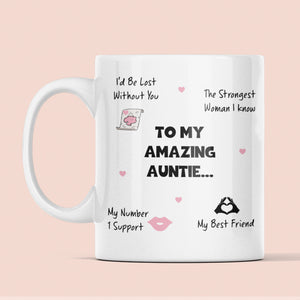 Amazing Auntie Mug, Auntie Birthday Gift