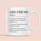 Girlfriend Definition Joke Funny Mug, Valentines Gift, Anniversary Gift