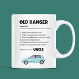 Old Banger Funny Uncle Mug, Uncle Birthday Gift, Father's Day Uncle