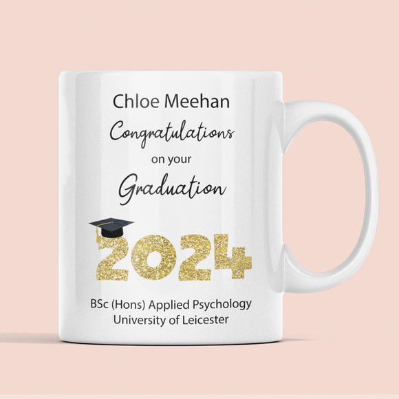 Personalised 2024 Graduation Mug