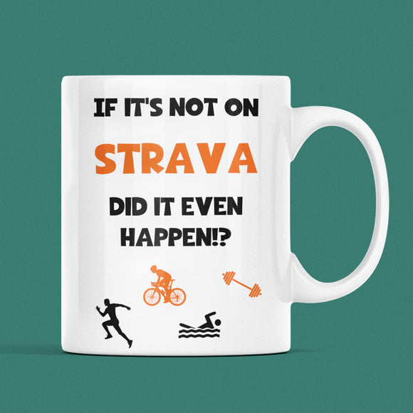 Funny Strava Mug, Fitness Friend Gift, Runner Gift, Secret Santa