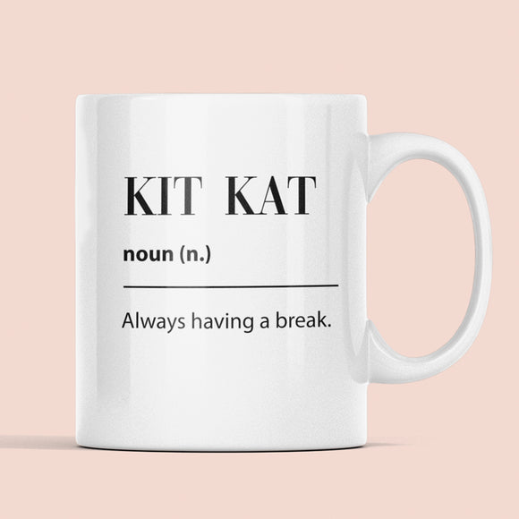 Funny Kit Kat Work Colleague Joke Mug, Work leaving Mug