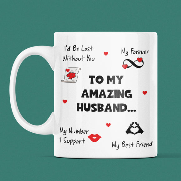 Amazing Husband Mug, Funny Husband Birthday, Husband Valentines Gift, Anniversary Husband Gift