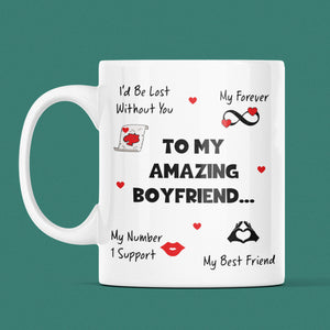 Amazing Boyfriend Mug, Funny Boyfriend Birthday, Boyfriend Valentines Gift, Anniversary Boyfriend Gift