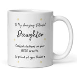 Personalised GCSE Daughter Proud Of You Mug, Daughter GCSE Results, Well Done GCSE Daughter