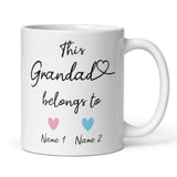 Personalised This Grandad belongs to Mug, Grandad Birthday, Father's Day