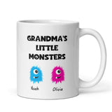 Personalised Grandma's Little Monster(s) Mug, Grandma Birthday, Grandma Gift, Mother's Day