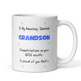 Personalised GCSE Grandson Proud Of You Mug, Grandson GCSE Results, Well Done GCSE Grandson