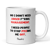 Funny Anger Management Mug, Funny Angry Friend Cup, Secret Santa