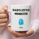 Personalised Dad's Little Monster(s) Mug, Daddy Birthday, Dad Gift, Father's Day