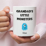 Personalised Grandad's Little Monester(s) Mug, Grandad Birthday, Father's Day