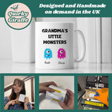 Personalised Grandma's Little Monster(s) Mug, Grandma Birthday, Grandma Gift, Mother's Day