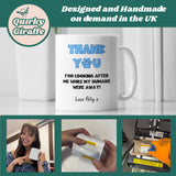 Personalised Thank You For Looking After Me Mug, Thank You From Dog, Thank You From Cat