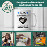 Personalised Happy Birthday Daddy Baby Scan Photo Mug, Dad to be Birthday Gift