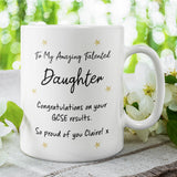 Personalised GCSE Daughter Proud Of You Mug, Daughter GCSE Results, Well Done GCSE Daughter