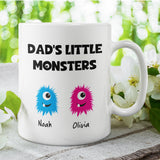 Personalised Dad's Little Monster(s) Mug, Daddy Birthday, Dad Gift, Father's Day