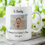 Personalised Photo Daddy First Father's Day Mug, Gift for Dad