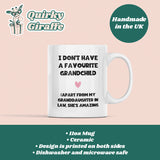 Funny Favourite Child Granddaughter In Law Mug, Grandmother in Law Mug, Boyfriend's / Husband's Grandma Birthday Gift, Mother's Day