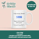 Personalised GCSE Grandson Proud Of You Mug, Grandson GCSE Results, Well Done GCSE Grandson