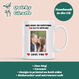 Personalised Photo Surviving 730 Days Second Anniversary Funny Mug, 2nd Anniversary Gift