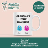 Personalised Grandma's Little Monster(s) Mug, Grandma Birthday, Grandma Gift, Mother's Day