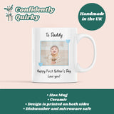 Personalised Photo Daddy First Father's Day Mug, Gift for Dad