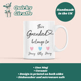 Personalised This Grandad belongs to Mug, Grandad Birthday, Father's Day