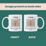 Personalised Photo Daddy First Father's Day Mug, Gift for Dad