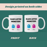 Personalised Dad's Little Monster(s) Mug, Daddy Birthday, Dad Gift, Father's Day