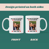 Personalised Photo Surviving 1,460 Days Fourth Anniversary Funny Mug, 4th Anniversary Gift